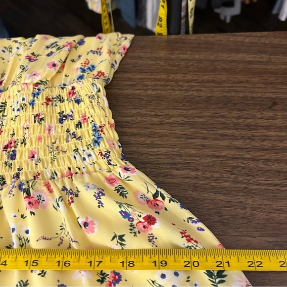 Design lab Floral Yellow Sleeveless Dress S - Picture 11 of 12